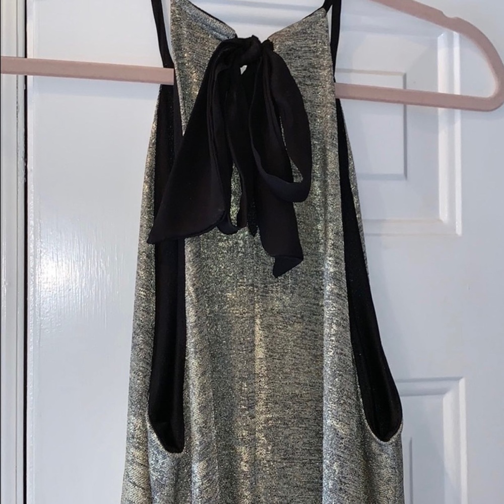 Gorgeous Gold Silver metallic dress